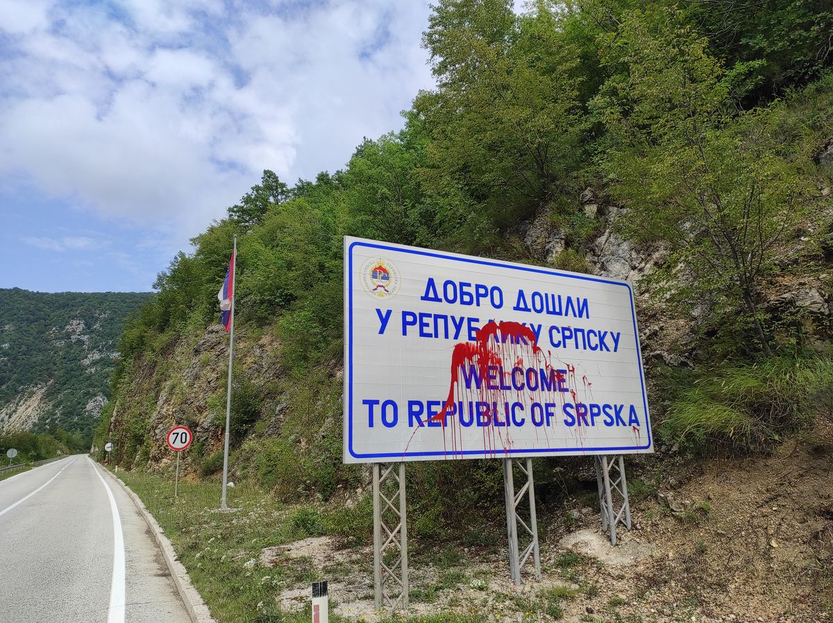 Entrée dans la République Serbe de Bosnie-Herzégovine