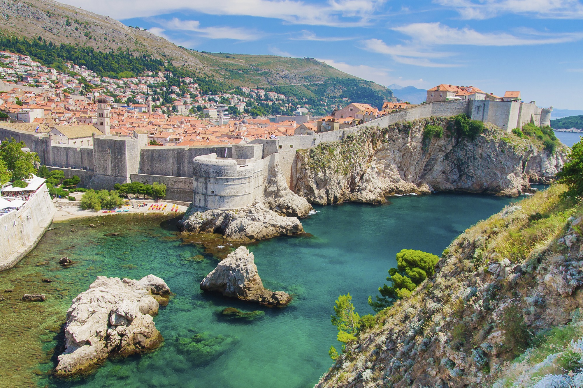 Fortifications de Dubrovnik en Croatie