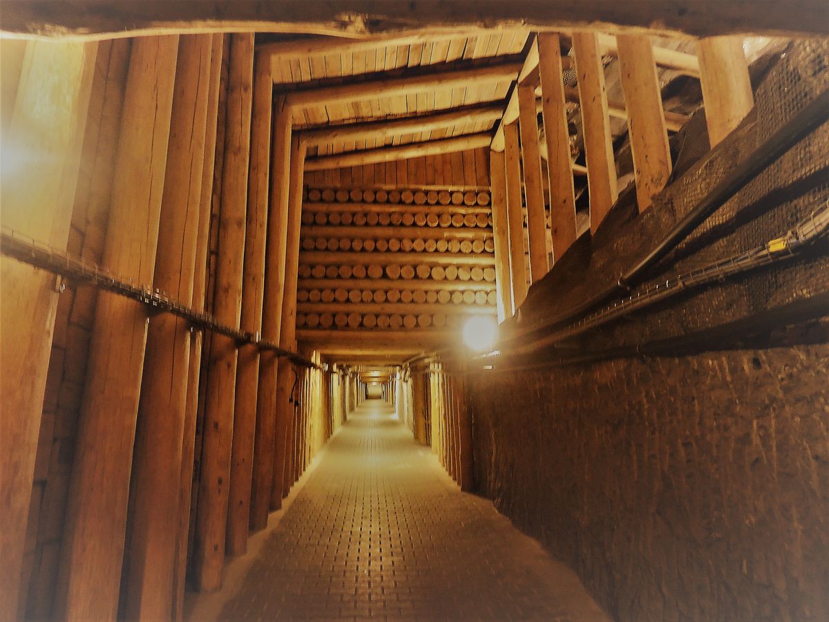 Un labyrinthe de galeries 100m sous terre
