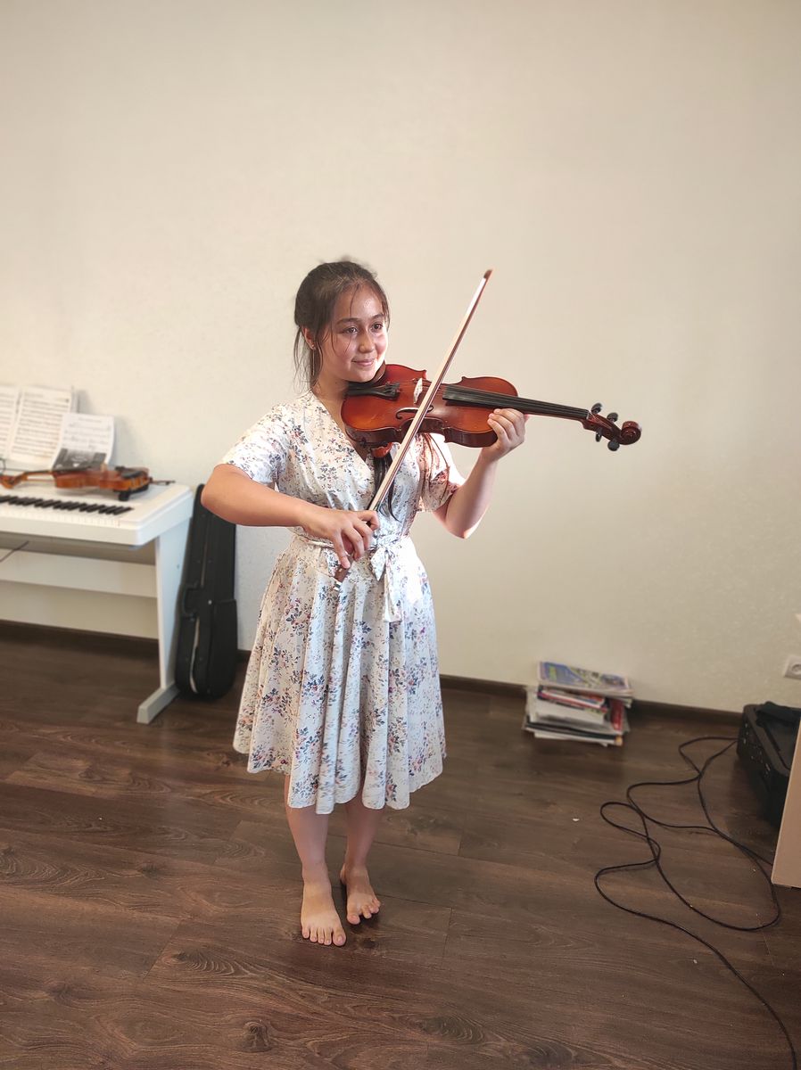 Sofia au violon