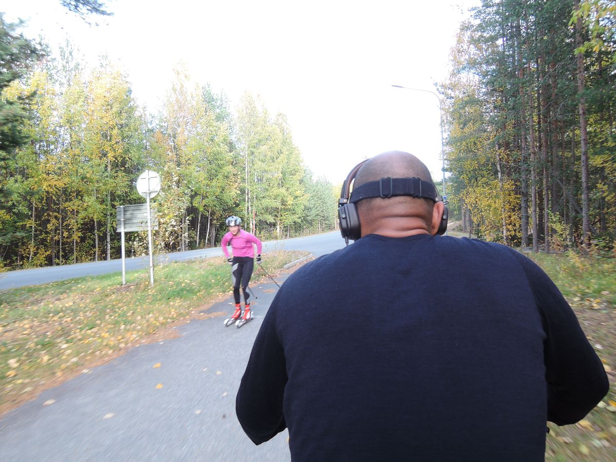 Du ski à roulettes!