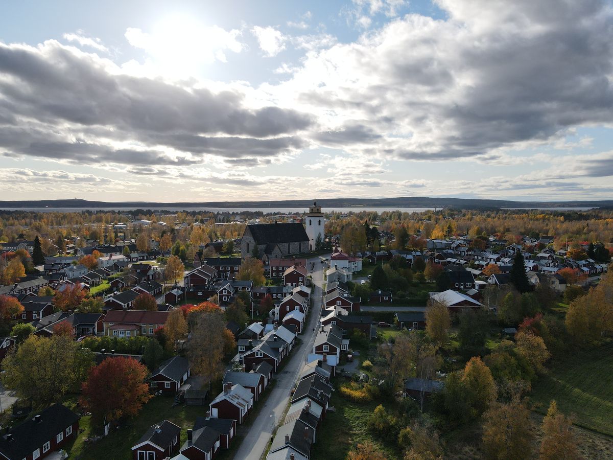 Gammelstad vue du ciel