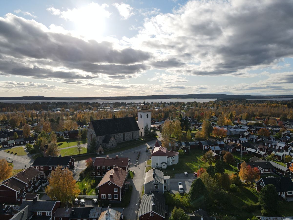 Gammelstad vue du ciel