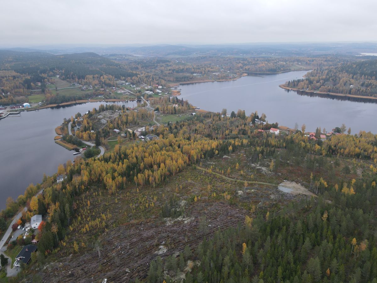 Le pont qui relie la presqu'île au continent