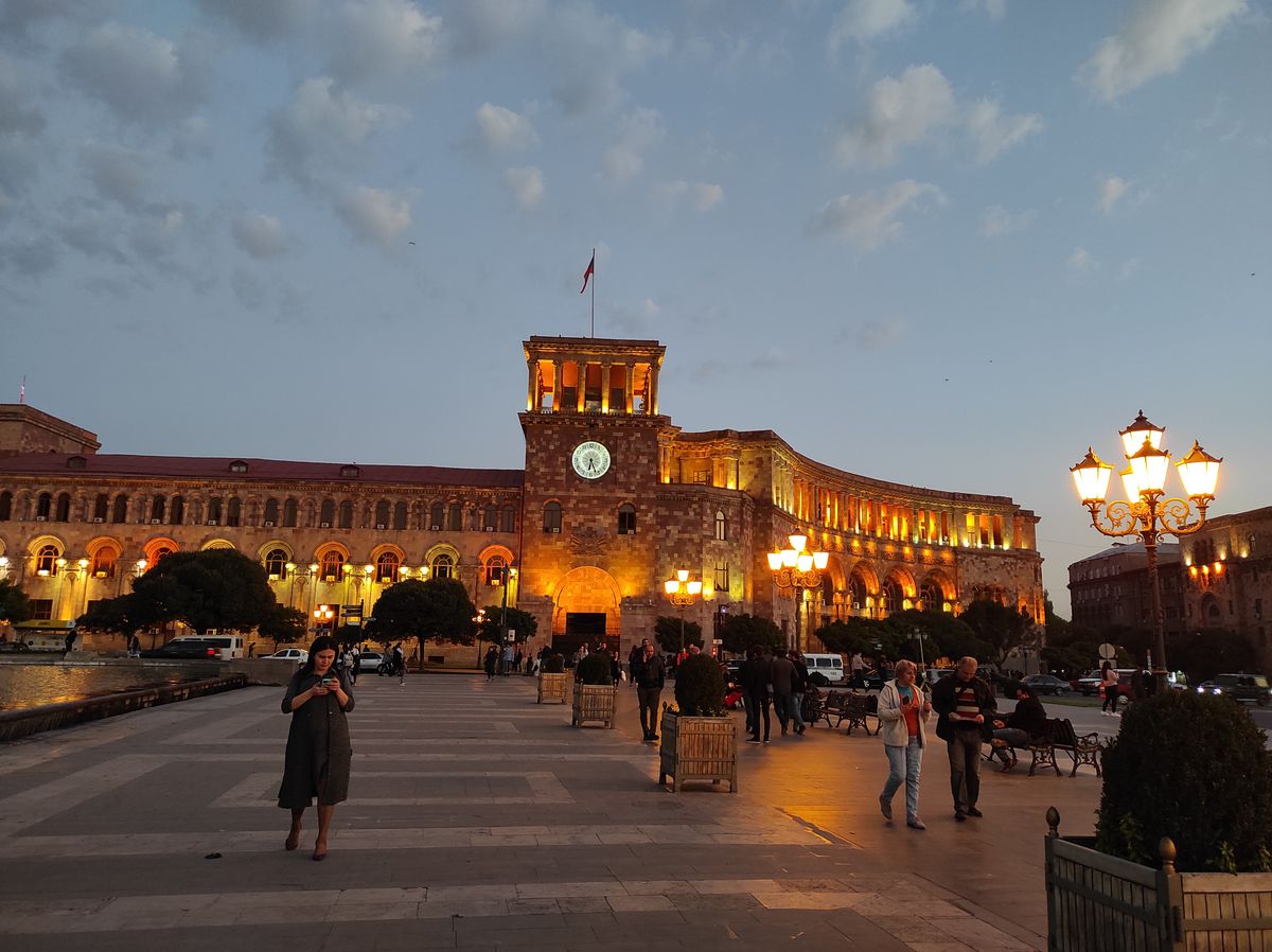 La place de la République à Erevan