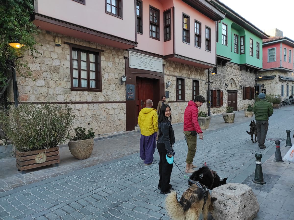 Promenade en vieille ville avec Sofiia, Akim, Aymeric, Moustache, Poncho et Jehol
