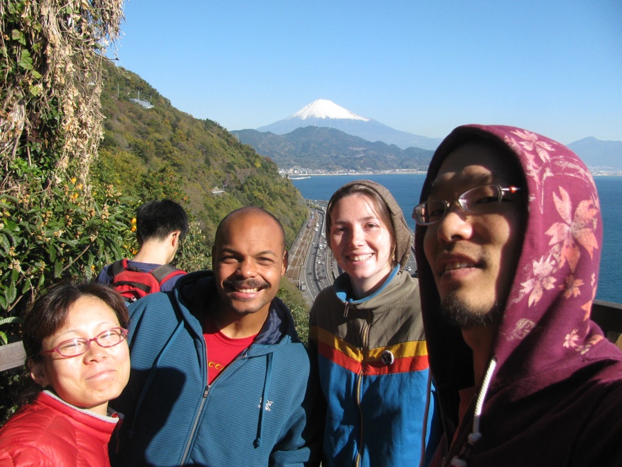 Vue du Mont Fuji avec Hiro et Tomomi