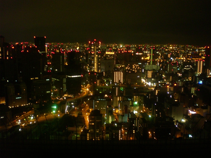 Vue de la ville by night